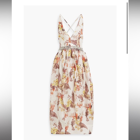 Zimmermann Multicolor Backless Dress